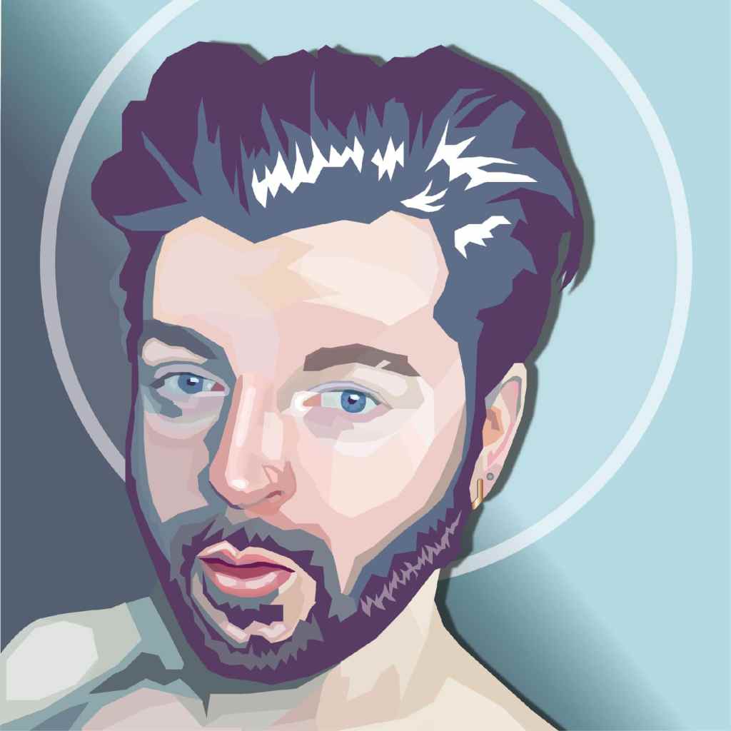 Digital Illustration of young man.